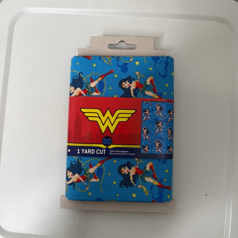DC Wonder Woman Blue Star Fabric